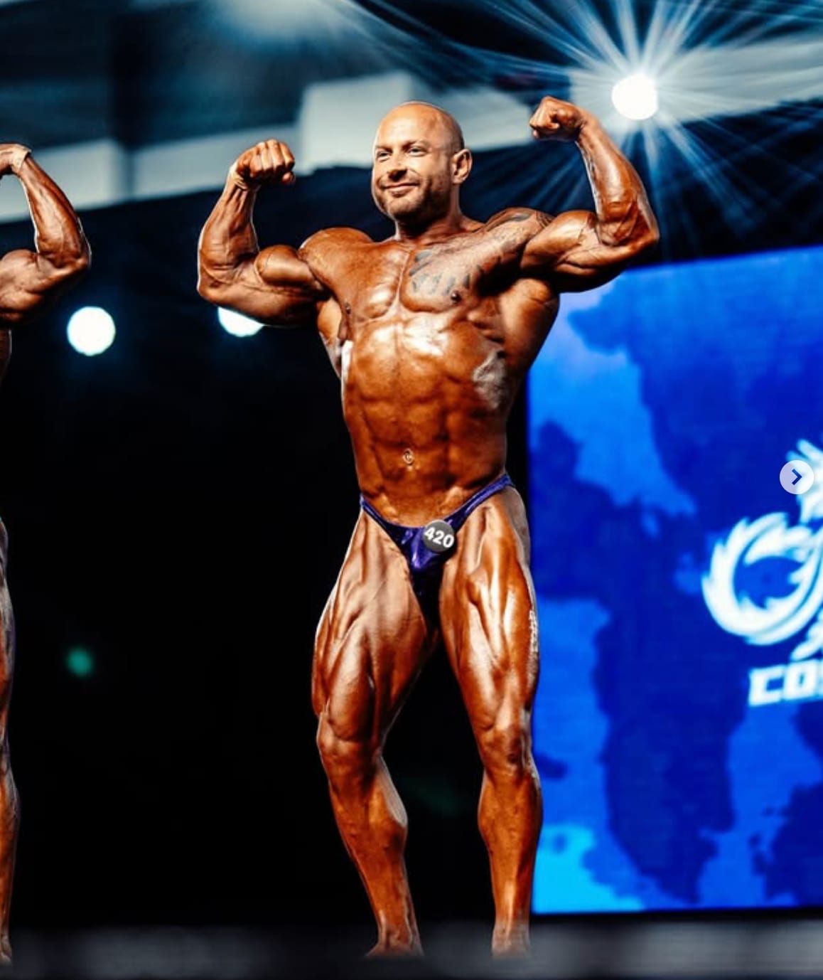 Eitan Bratin on stage in competition condition